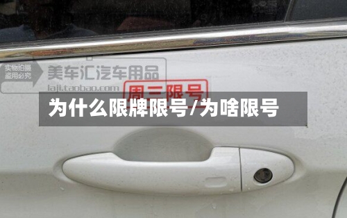 为什么限牌限号/为啥限号-第2张图片