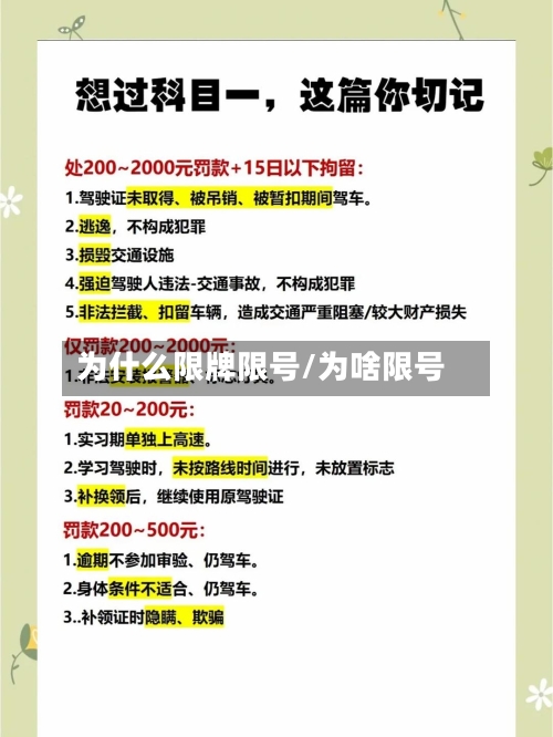 为什么限牌限号/为啥限号-第3张图片