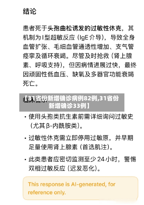 【31省份新增确诊病例82例,31省份新增确诊33例】-第2张图片