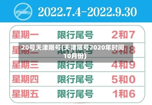 20号天津限号(天津限号2020年时间10月份)