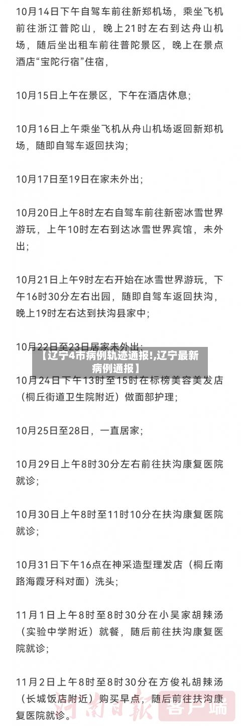 【辽宁4市病例轨迹通报!,辽宁最新病例通报】-第2张图片