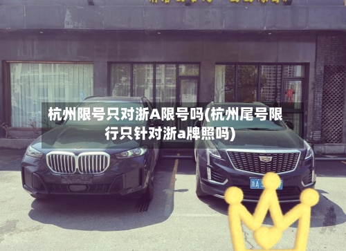 杭州限号只对浙A限号吗(杭州尾号限行只针对浙a牌照吗)