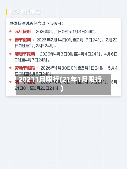 20211月限行(21年1月限行)-第2张图片