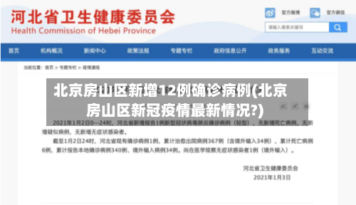 北京房山区新增12例确诊病例(北京房山区新冠疫情最新情况?)