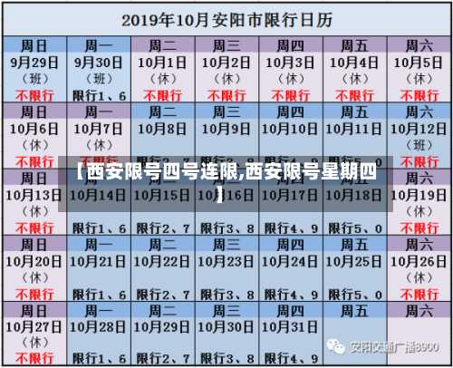 【西安限号四号连限,西安限号星期四】