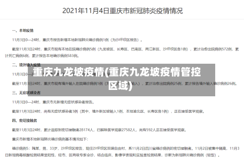 重庆九龙坡疫情(重庆九龙坡疫情管控区域)