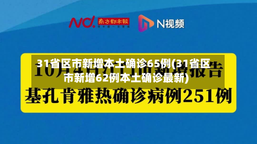 31省区市新增本土确诊65例(31省区市新增62例本土确诊最新)-第2张图片