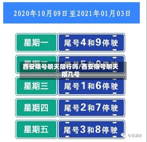 西安限号明天限行吗/西安限号明天限几号