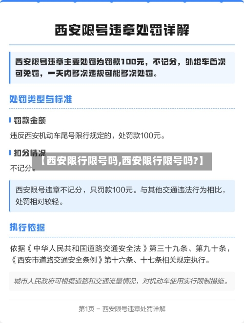 【西安限行限号吗,西安限行限号吗?】