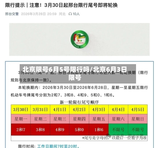 北京限号6月5号限行吗/北京6月3日限号-第2张图片