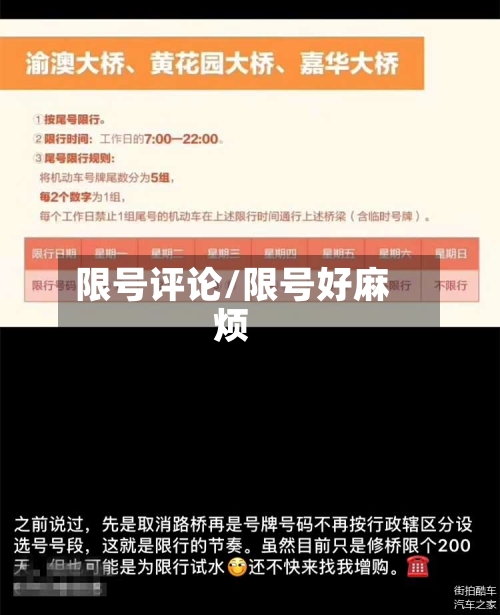 限号评论/限号好麻烦