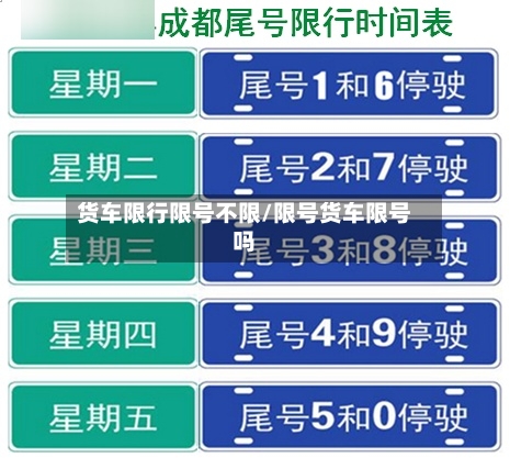 货车限行限号不限/限号货车限号吗-第3张图片