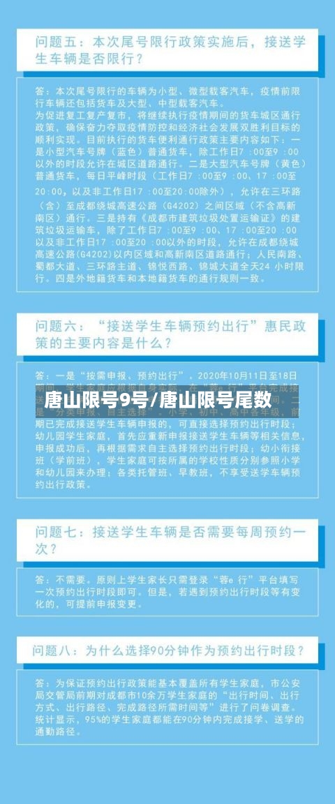 唐山限号9号/唐山限号尾数-第2张图片