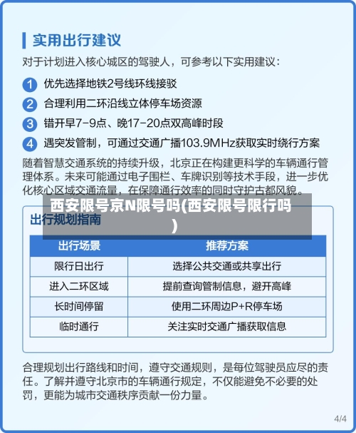 西安限号京N限号吗(西安限号限行吗)