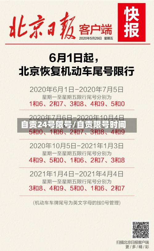 自贡24号限号/自贡限号时间