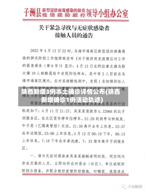 陕西新增3例本土确诊详情公布(陕西新增确诊1例活动轨迹)-第2张图片