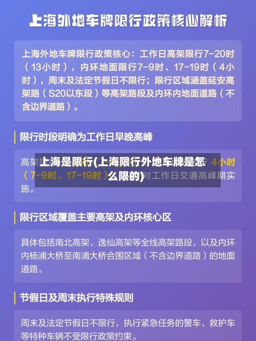 上海是限行(上海限行外地车牌是怎么限的)