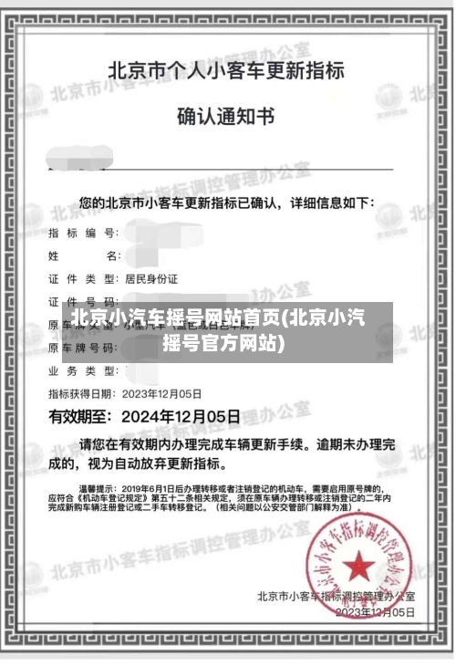 北京小汽车摇号网站首页(北京小汽摇号官方网站)-第3张图片
