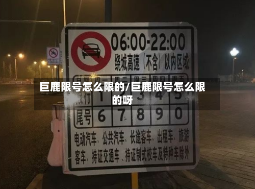 巨鹿限号怎么限的/巨鹿限号怎么限的呀