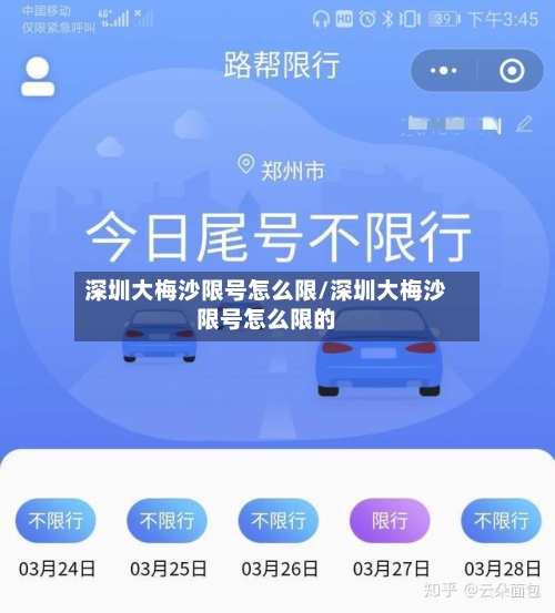 深圳大梅沙限号怎么限/深圳大梅沙限号怎么限的-第2张图片