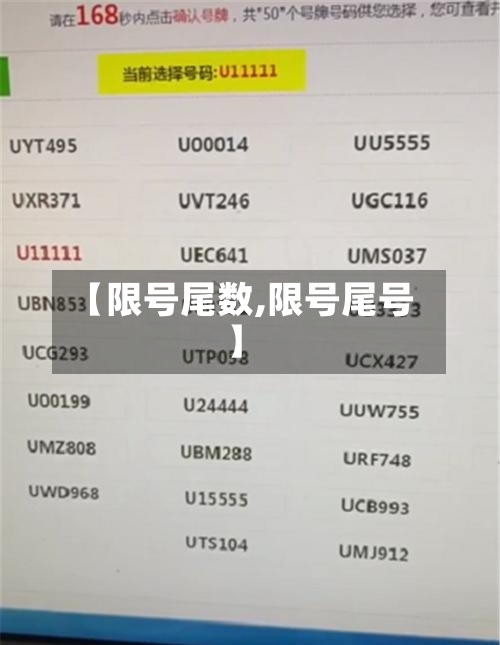 【限号尾数,限号尾号】-第2张图片