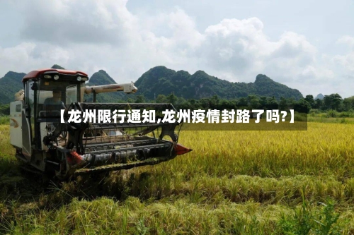 【龙州限行通知,龙州疫情封路了吗?】