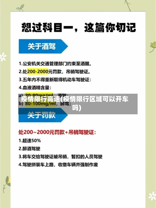 疫情限行高速(疫情限行区域可以开车吗)