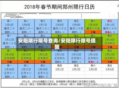 安阳限行限号查询/安阳限行限号提醒