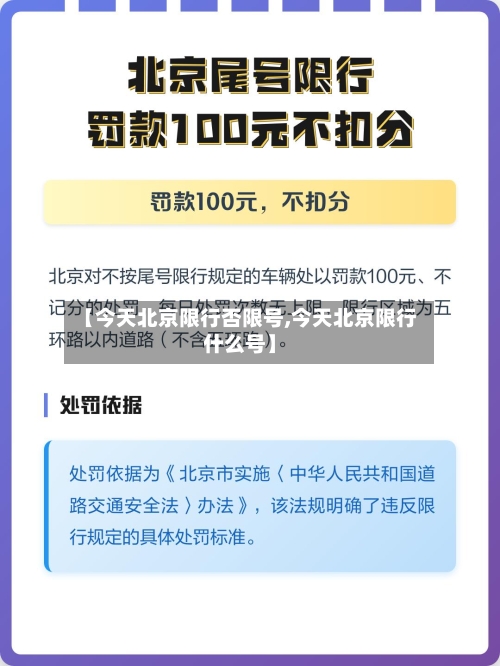 【今天北京限行否限号,今天北京限行什么号】