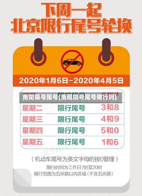 南阳限号尾号(南阳限号尾号限行吗)