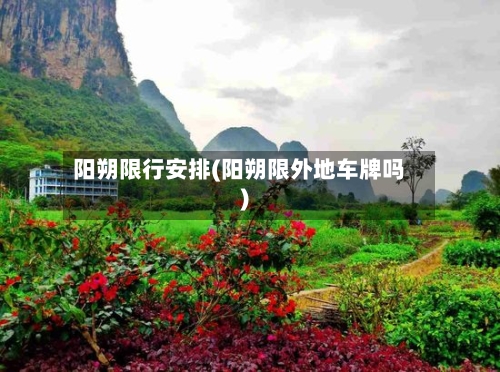 阳朔限行安排(阳朔限外地车牌吗)