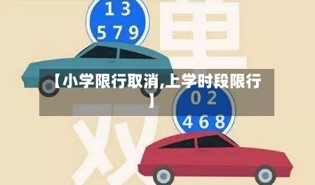 【小学限行取消,上学时段限行】-第2张图片