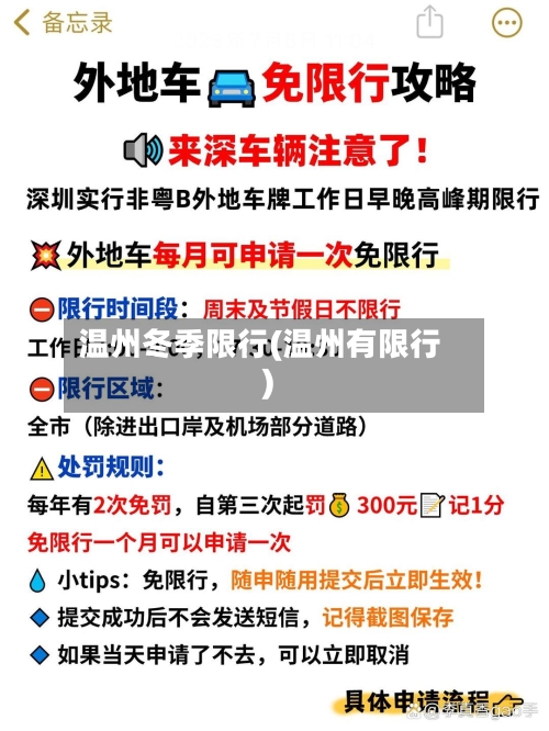 温州冬季限行(温州有限行)-第3张图片
