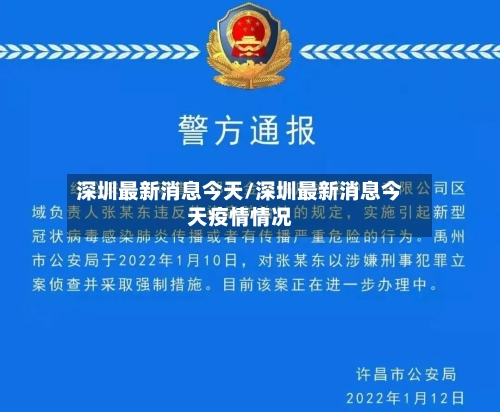 深圳最新消息今天/深圳最新消息今天疫情情况-第3张图片