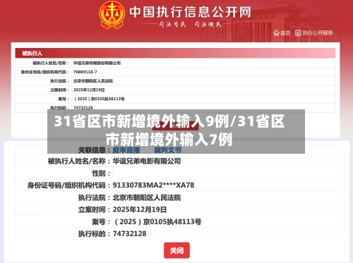 31省区市新增境外输入9例/31省区市新增境外输入7例-第2张图片