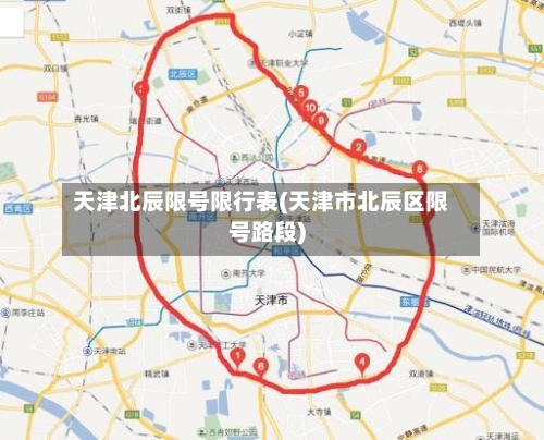 天津北辰限号限行表(天津市北辰区限号路段)