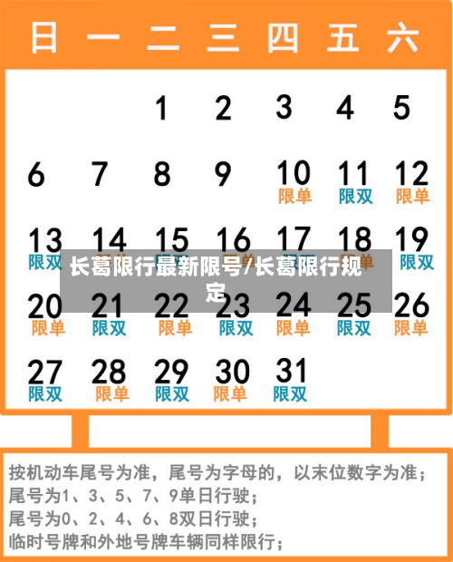 长葛限行最新限号/长葛限行规定
