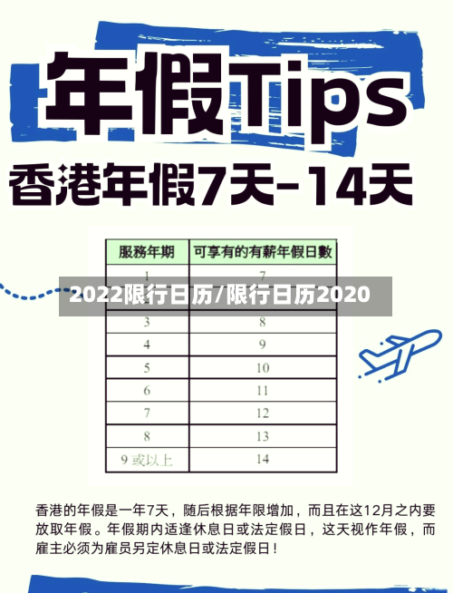 2022限行日历/限行日历2020