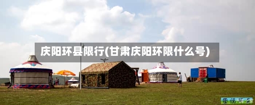 庆阳环县限行(甘肃庆阳环限什么号)-第2张图片