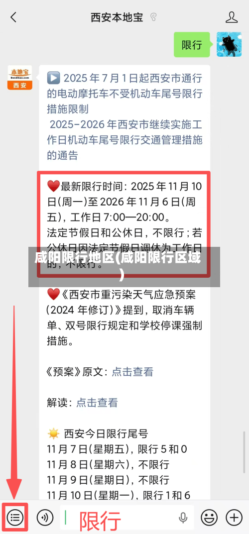 咸阳限行地区(咸阳限行区域)