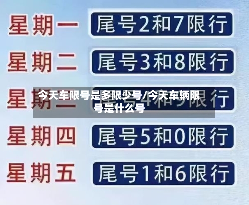 今天车限号是多限少号/今天车辆限号是什么号-第3张图片