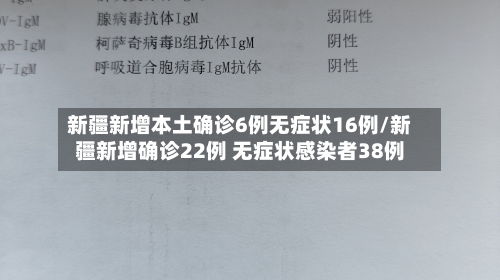 新疆新增本土确诊6例无症状16例/新疆新增确诊22例 无症状感染者38例-第2张图片
