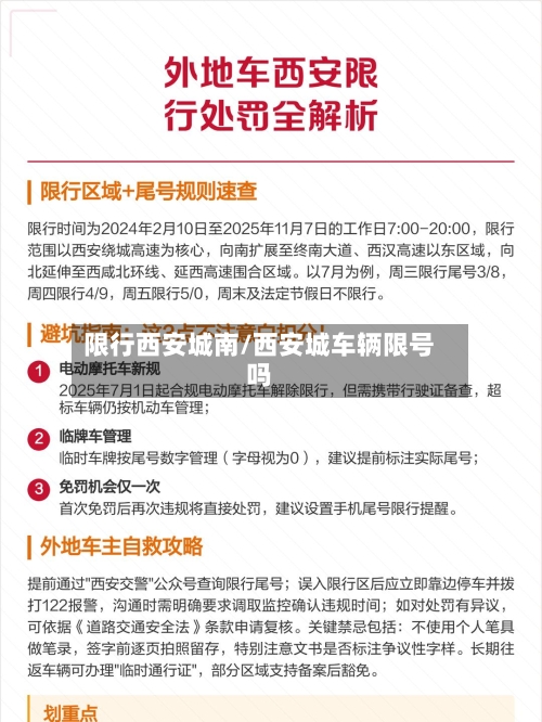 限行西安城南/西安城车辆限号吗
