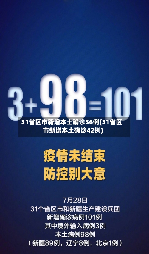 31省区市新增本土确诊56例(31省区市新增本土确诊42例)-第2张图片
