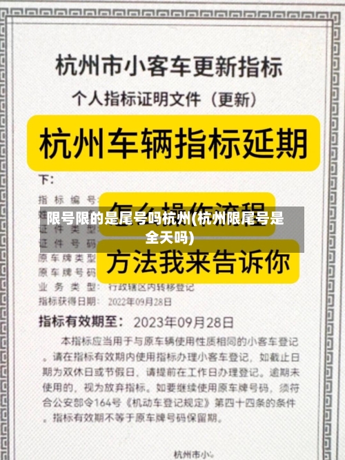 限号限的是尾号吗杭州(杭州限尾号是全天吗)-第2张图片