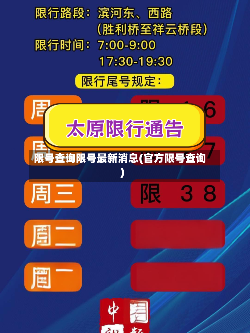 限号查询限号最新消息(官方限号查询)