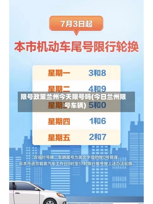 限号政策兰州今天限号吗(今日兰州限号车辆)-第2张图片