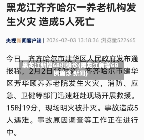 黑龙江新增68例确诊(黑龙江新增68例确诊 新闻)
