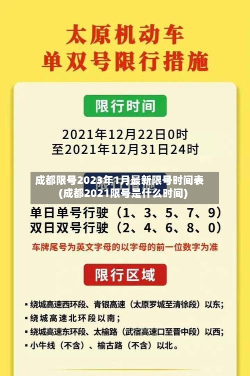 成都限号2023年1月最新限号时间表(成都2021限号是什么时间)-第3张图片