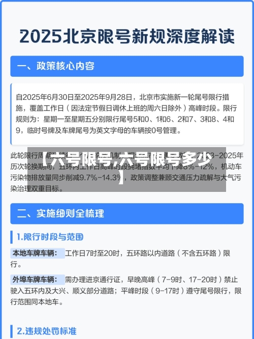 【六号限号,六号限号多少】
